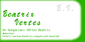 beatrix vertes business card